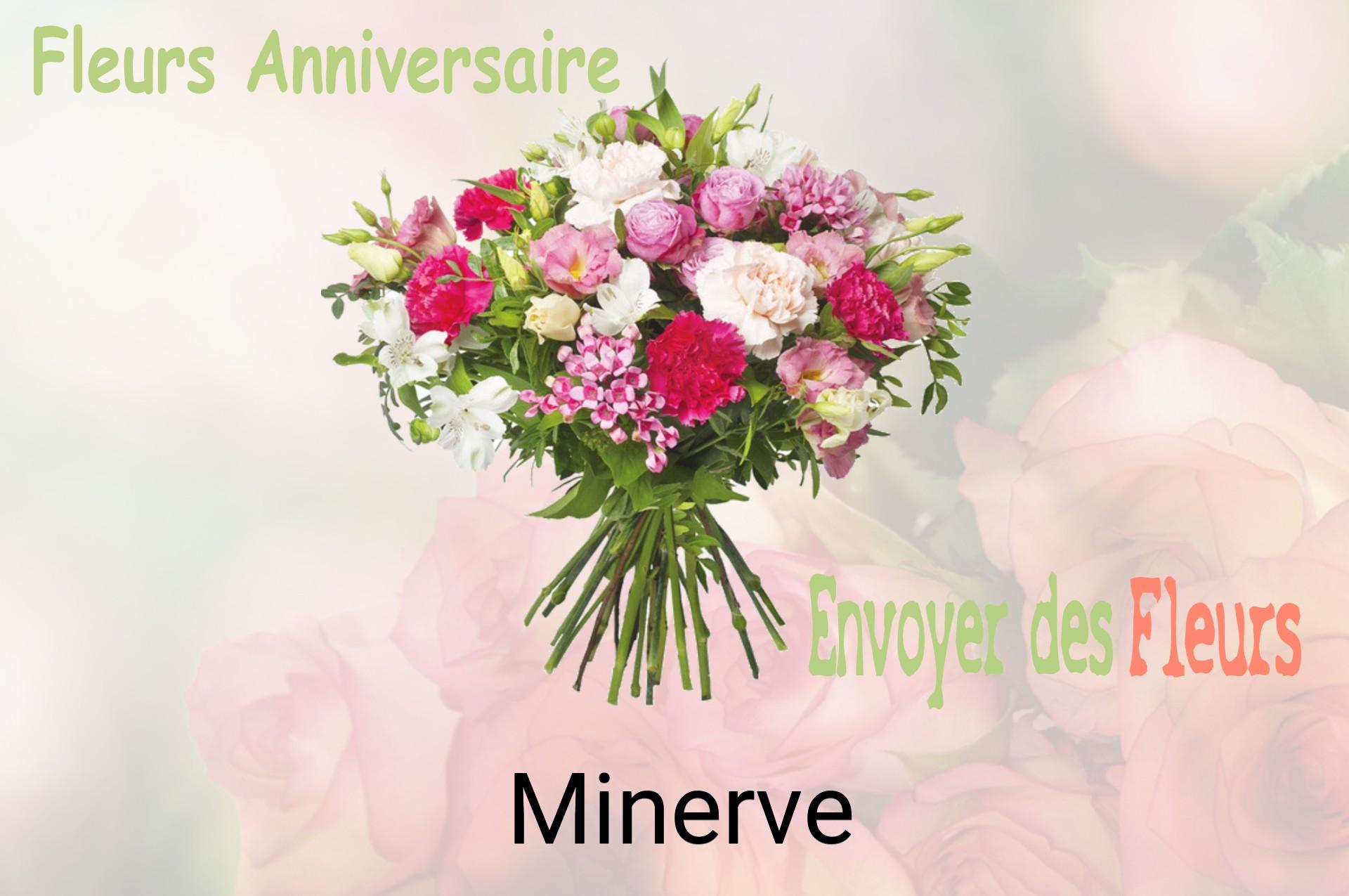 Bouquet de fleurs d’anniversaire livré à Minerve