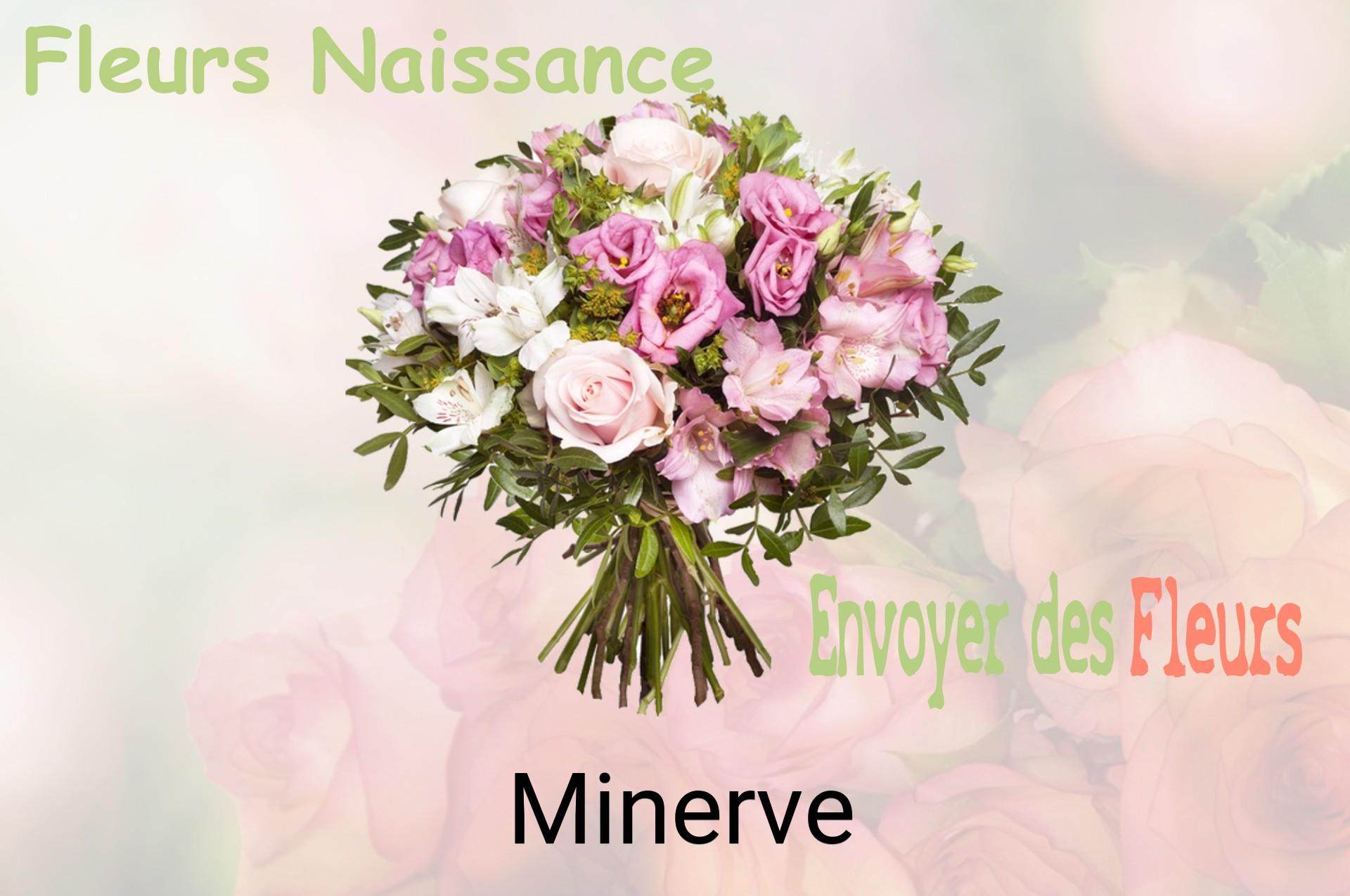 Bouquet de fleurs de naissance livré à Minerve